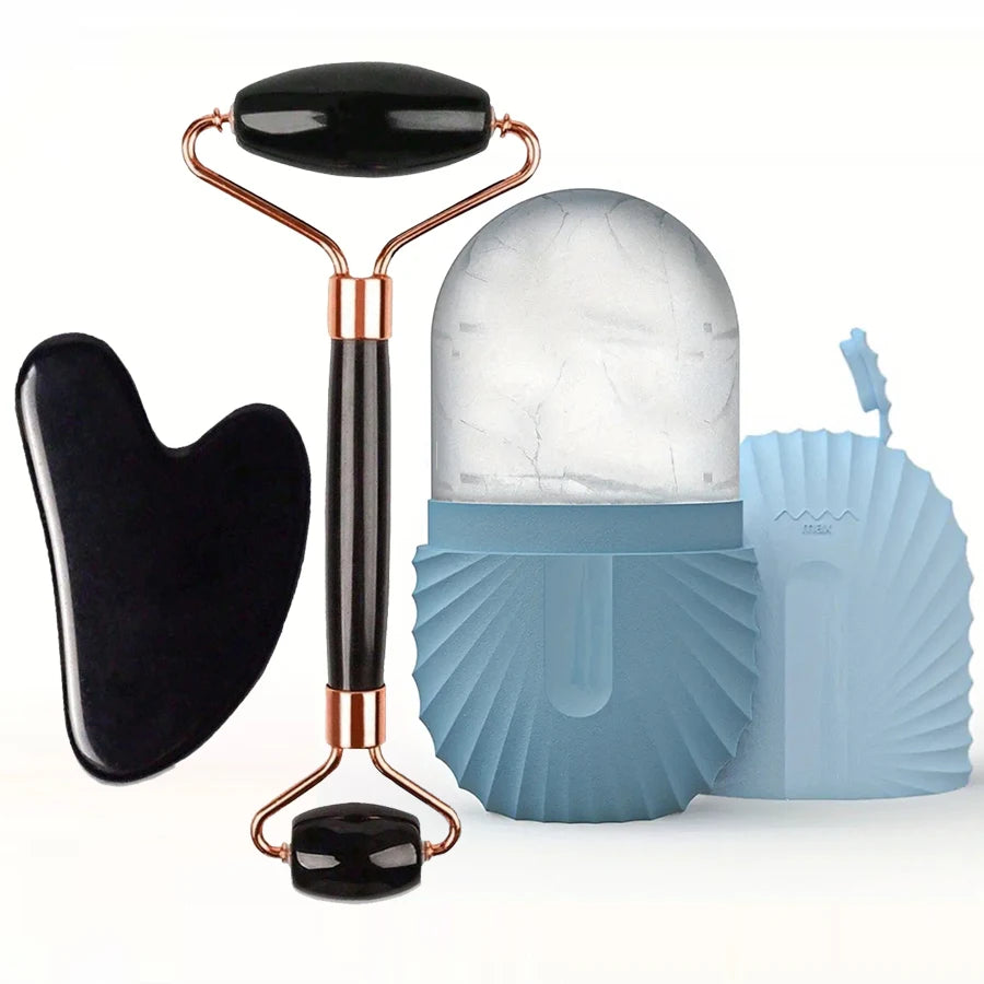 EIS + JADE GESICHTSROLLER SET